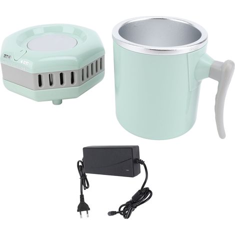 Tasse de refroidissement électrique 420ML, refroidissement rapide, double usage, refroidisseur et réchauffeur de bureau pour thé, café, boisson, prise ue (1/5)
