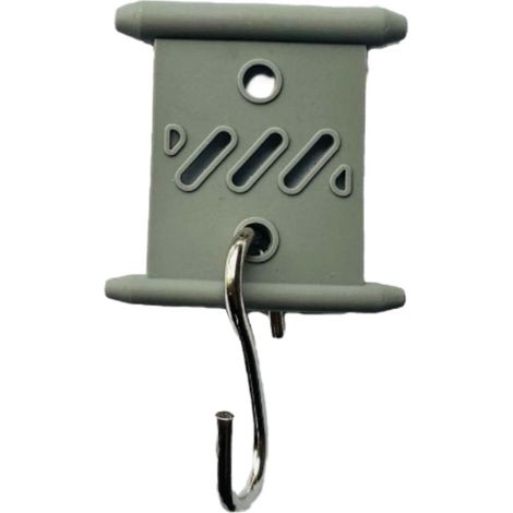 BEBUSINGOTO 12 ganchos para toldo de RV, accesorios para toldo, colgadores metálicos para ropa, perchas para luces de RV, larga vida útil. (1/4)