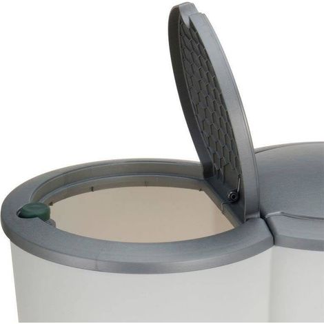 Doppio cestino per rifiuti da 50 litri (1/2)