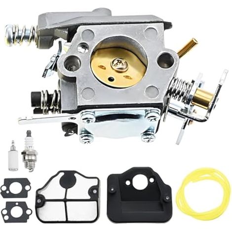 Kit de carburateur pour tronçonneuse Husqvarna 36 41 136 137 137E 141 142 141LE 142E - Remplace 530071987 545013503 WT-289 W-29 WT-202 WT-239 WT-285 WT-529 C1Q-W29E, Filtre à air, à essence et bougie  (1/4)