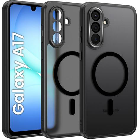 Funda mate para Samsung Galaxy A17 5G compatible con MagSafe, color negro mate. (1/5)