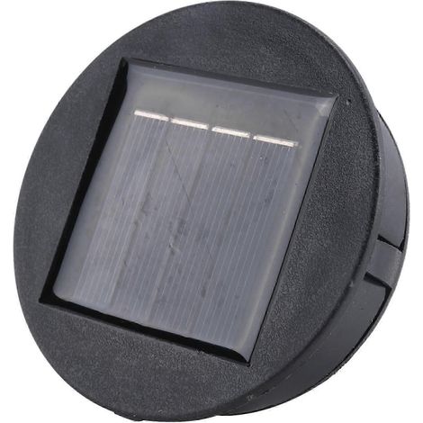 Boîtier lumineux LED rond de rechange à énergie solaire pour jardins intelligents, boîtier de batterie solaire, cellules solaires, chargeur simple pour batterie Li-ion WHBYV (1/4)
