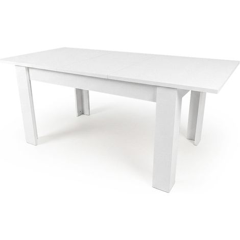Mesa Extensible Karen 190cm. Comedor o Cocina, Blanco (1/4)