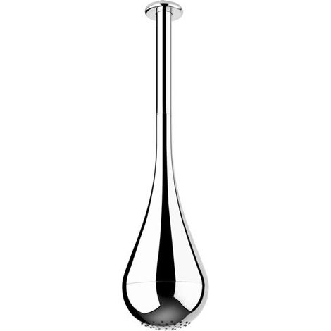 Ducha de techo Gessi Goccia anticalcárea, con longitud