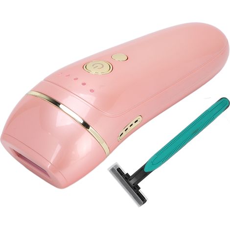 Épilateur Lumière Pulsée Portatif Domicile, Appareil Sans Douleur pour Aisselles Dos Jambes Bras, 110-240V, Or Rose, Prise UE (1/5)