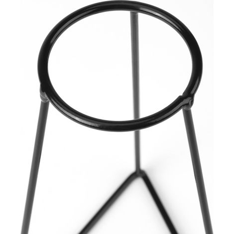 Cadre vase fleur en métal noir, support plante créatif, déco maison café, forme florale, taille F, accessoire design (1/5)