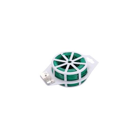 Rouleau de 100 m d'attaches de jardin pour plantes en plastique, fil de lien de greffe réutilisable, attache câble métal polyvalent – Vert– (1/5)