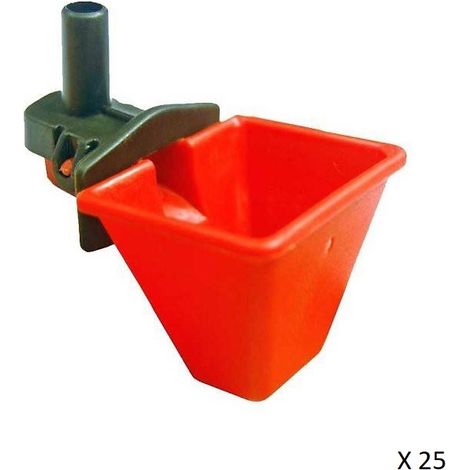 GYC BEBEDERO CAZOLETA AVES NIVEL CONSTANTE, 25 UDS
