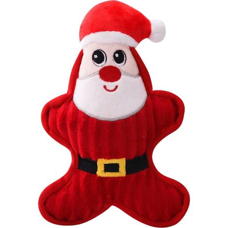 Jouet Squeaker Pour Chien - Peluche Interactive De Noël - Jouet D'Entraînement À La Mastication - Pour Chiens Petits À Grands - 1 Pièce (1/5)