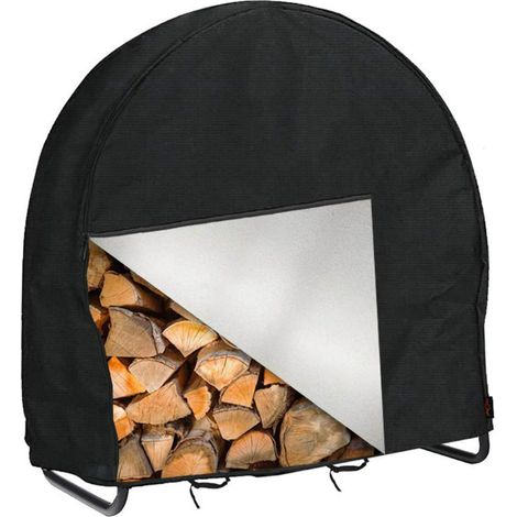 Firewood Cover Log Rack Hoop Cover 24inch: 24 x 25 x 24"420D Oxford Waterproof All Seasons Protective Cover (1/5)