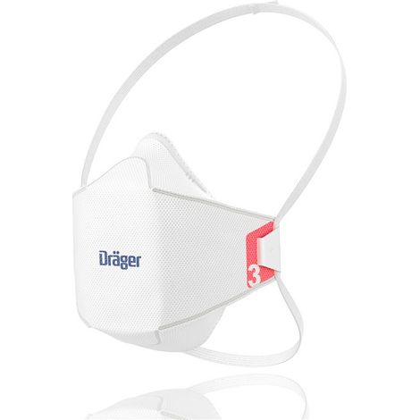 Dräger X-plore 1930 Masque FFP3 contre la poussière et les particules fines Masque de protection respiratoire jetable certifié CE 20 masques, taille S