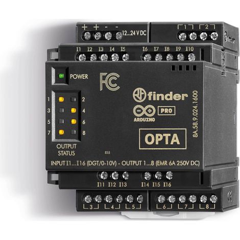 Module d'extension OPTA électromécanique16 entrées 8 sorties EMR 6A FINDER 8A5890241600PAS