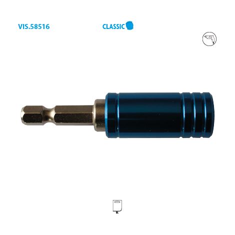 1 PORTE EMBOUT DOUBLE SYS. MAGNETIQUE 1/4 LT65MM - 58516.01 - LEMAN (1/2)