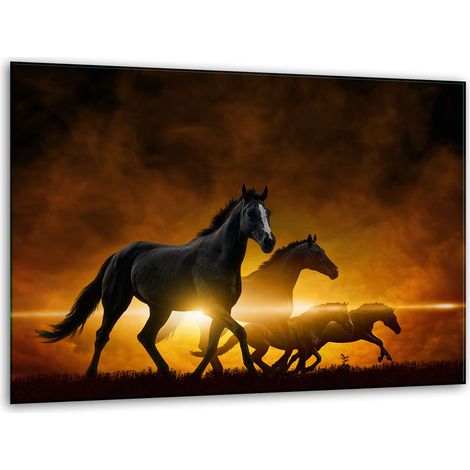 Support pour planche à découper en verre 40x30 chevaux (1/5)