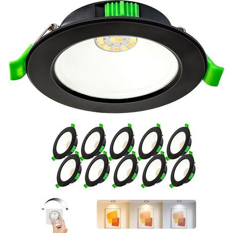Spot LED Encastrable 230V Dimmable 5W Extra Plat Spots de Plafond (1/5)