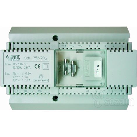 Alimentation bicanal 112/220v URMET 752/20 (1/2)