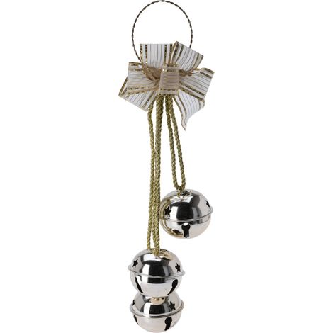 Décoration de Noël pour la porte - arc sur le volant, 3 cloches