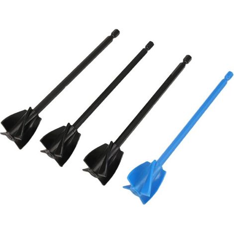 4 accesorios mezcladores de epoxi para taladro, paletas mezcladoras reutilizables para pintura y resina, para mezclar resina epoxi, pintura y esmalte cerámico. (1/4)