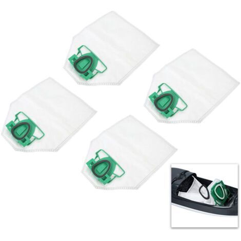 4 sacchetti per aspirapolvere in microfibra compatibili con Vorwerk Kobold VK200 VK135 VK136 VK 140 VK 150 FP200