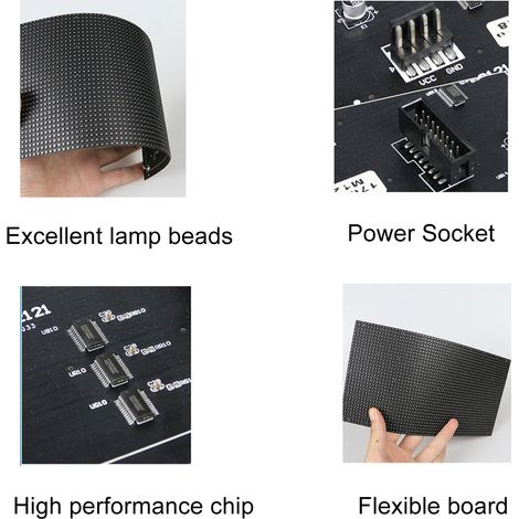 Flexibles LED-Panel 208x104 Pixel Vollfarb-LED-Matrix-Panel für Hotel-KTV-Bar DC5V (1/5)