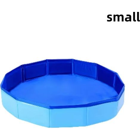 Accessoires de piscine (Bleu - petit) Bain de pieds pliable et portable en PVC, adapté aux entrées de piscine de plain-pied, idéal pour le nettoyage des pieds et les accessoires de piscine (1/5)