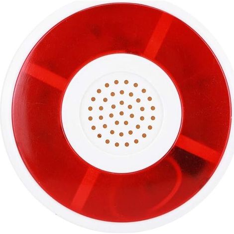 12V Sound and Light Teardrop Strobe Signal Warning Siren LED Flashing Light Alarm