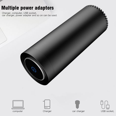 Purificateur d'air pour voiture, mini-bar à oxygène à ions négatifs de bureau, réduit le formaldéhyde et stérilise, alimenté par USB. (1/5)