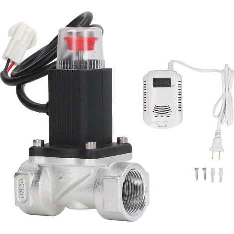 Gasabsperrventil mit Gasleckage-Alarm für den Hausgebrauch, AC 90–240 V, 3000 ppm, US-Stecker