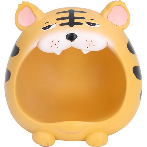 Tigre En Résine - Boîte De Rangement Décorative Pour Table À Thé - Design Avec Grande Bouche - 1 Pièce (1/5)
