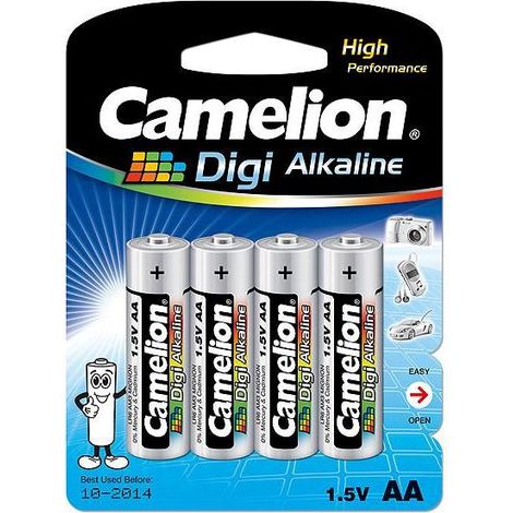 Batterie alcaline Mignon Digi (AA) - 4 pezzi