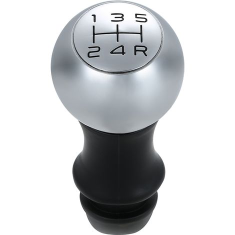 Pommeau de levier de vitesse chromé, adaptateur de levier de vitesse manuel à 5 vitesses, adapté pour Peugeot 106 206 207 306 307 407 408 508 807 (1/5)