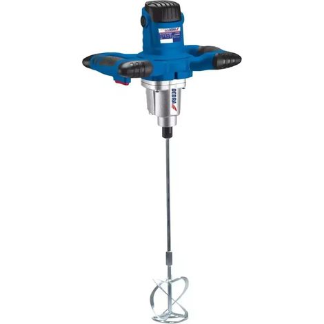 Mélangeur Électrique 1200W – 2 Vitesses (0-700 RPM) – Filetage M14 – Mélangeur 120mm Inclus – Idéal pour Mortier, Plâtre, Colle, Peinture et Vernis – Poignées Antidérapantes (1/4)