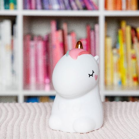 Lampada notturna a LED in silicone InnoGIO a forma di unicorno per bambini, luce colorata (1/3)