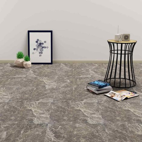 vidaXL Tavole per Pavimenti 55 pcs Nero 5,11 m² PVC