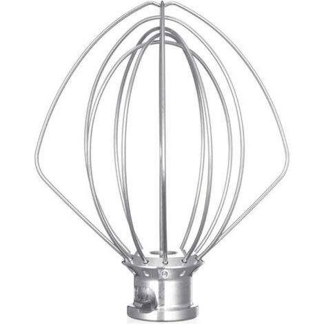 Fouet À Fils En Acier Inoxydable - Pour Robot Pâtissier - Compatible Modèles KSM110 KSM103 KSM75 K45 KSM100 - 1 Pièce (1/5)