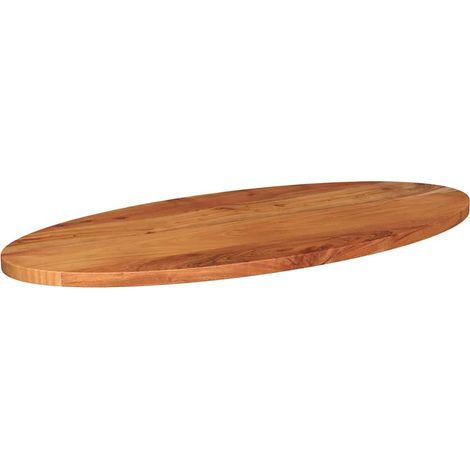Dessus de table  Dessus de bureau  Plateau de table 120x50x2,5 cm ovale bois massif d'acacia