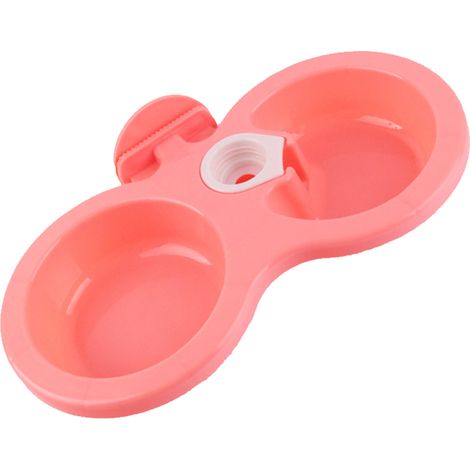Distributeur double de nourriture et d'eau pour animaux de compagnie, distributeur suspendu pour cage, maison ou extérieur (1/5)