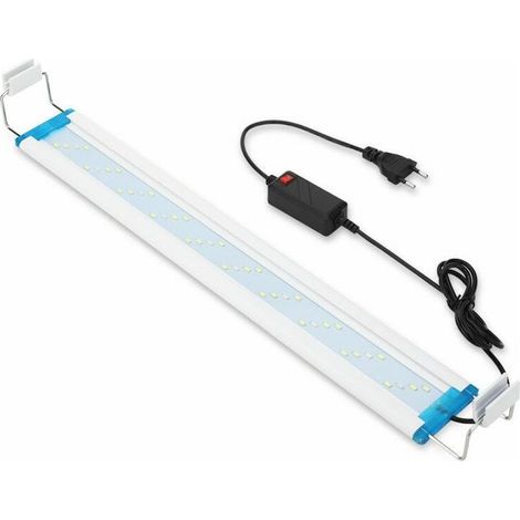 Eclairage Aquarium LED Ultra-mince, Rampe LED Aquarium avec 3 Modes Lumière Réglable Fish Tank Décoration (Bleu, blaet rouge), 28 cm, 12W (1/4)