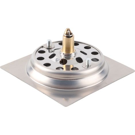 Canalisation douche carrée acier inoxydable brillant épais anti odeur anti bouchon bonde sol salle de bain 10x10 cm (1/5)