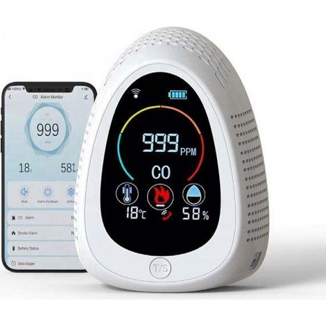 Détecteur de monoxyde de carbone portable, contrôleur de CO2 pour camping-car et randonnée en plein air (1/5)