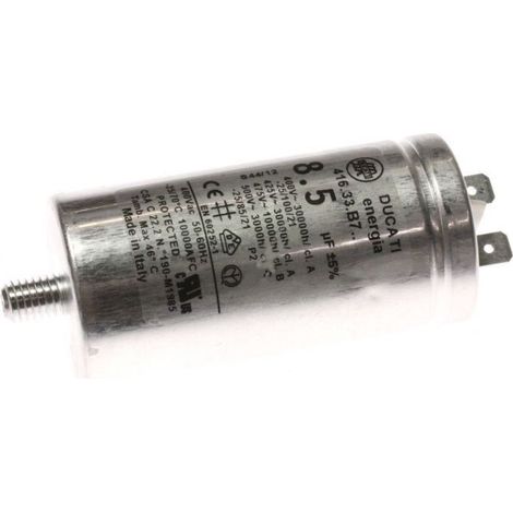 Condensador permanente 8.5ÂµF 400V C00258619 INDESIT