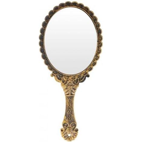Miroir à main vintage miroir de voyage miroir antique miroir de maquillage miroir magique (1/5)
