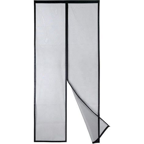 Robuste magnetische Moskitonetztür (100 x 210 cm), automatischer Verschluss von oben nach unten, für optimale Belüftung und effektiven Schutz vor Insekten.