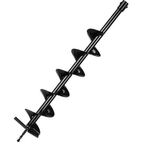 Tarière à spirale pour plantation de bulbes, foret à trous de poteaux, tarière à spirale pour jardin, tarière à sol, tarière de plantation pour perceuse à visseuse hexagonale, arbre plein (1/2)
