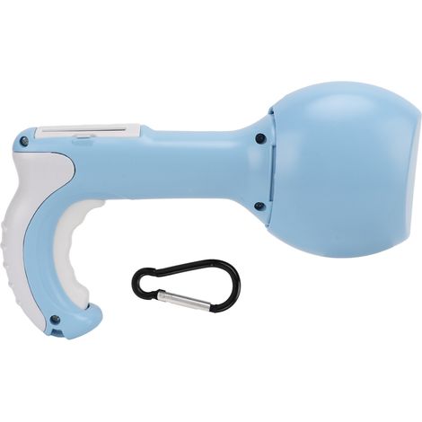 Nettoyeur de déjections canines portable, facile à nettoyer et ergonomique pour animaux de compagnie (bleu) (1/5)