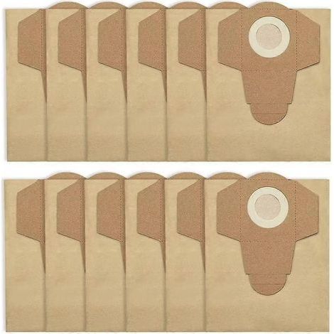 Lot de 12 sacs à poussière de 20 L pour aspirateur Einhell BT-VC 1250S (pièces détachées et accessoires). (1/5)