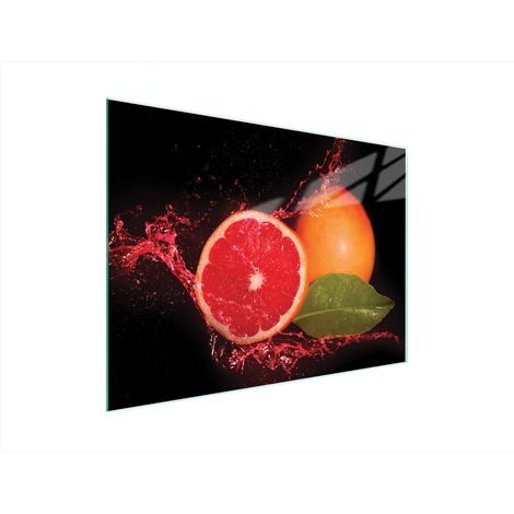 Glasschneidebrett 40x30 Grapefruit