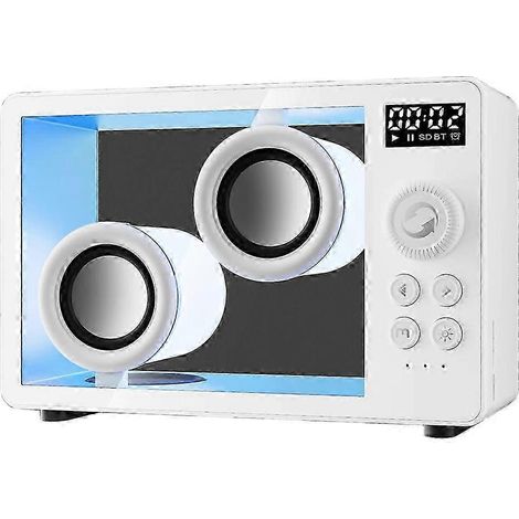 Portable Transparent Bluetooth Speaker Wireless Hifi Sound Music Box Soundbar with Colorful Atmosphere Light  Energy Saving  Rechargeable (1/5)