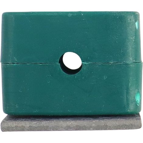 Support simple en polypropylène pour tubes et câbles FI-6 mm, avec vis à tête Allen. (1/3)