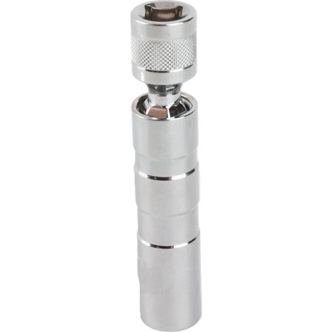 Douille Magnétique Articulée 12 Pans Paroi Fine 16mm (5/8") Carré 3/8" Acier Chrome Vanadium (1/5)